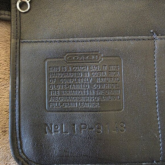 COACH Vintage Legacy Hobo Black Leather Shoulder Bag Authenticated 9148 - Picture 4 of 16